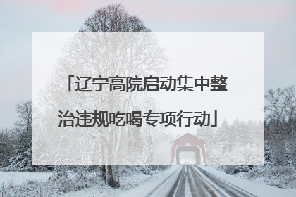辽宁高院启动集中整治违规吃喝专项行动